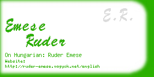 emese ruder business card